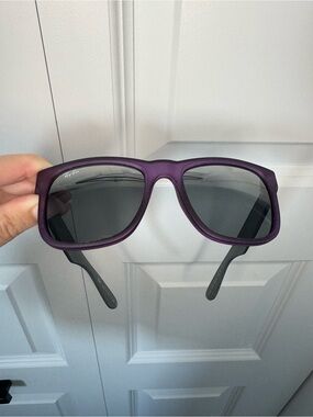 Ray-Ban Justin RB4165 6024/88 Violet Mirror Dark Rubber